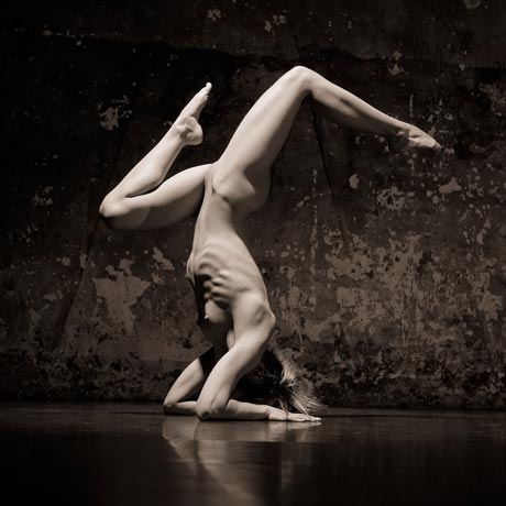 Naked dance and gymnastics