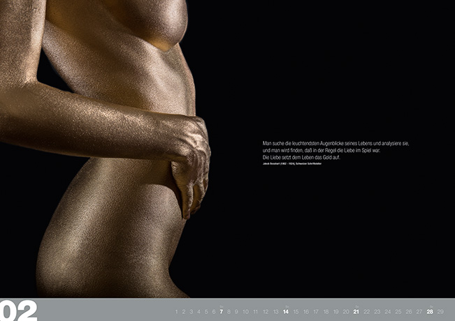 Gold Kalender 2016