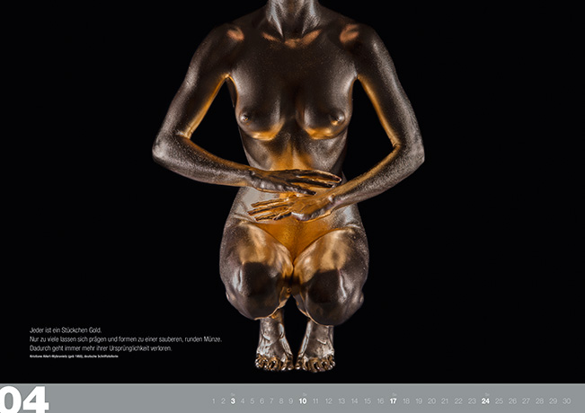 Gold Kalender 2016