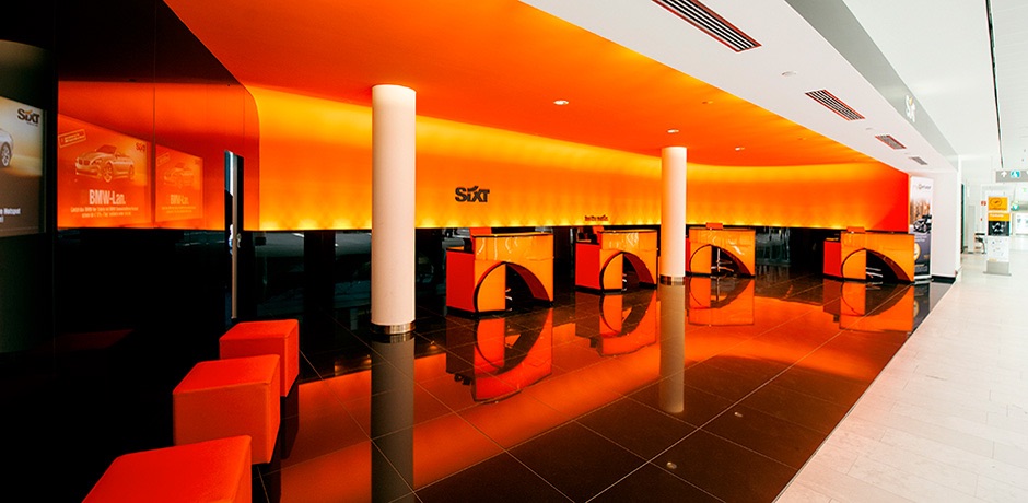 Um- und Ausbauten für Sixt im Auftrag der Firma Germerott Innenausbau GmbH & Co. KG